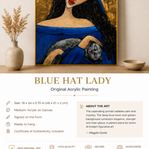 BLUE HAT LADY